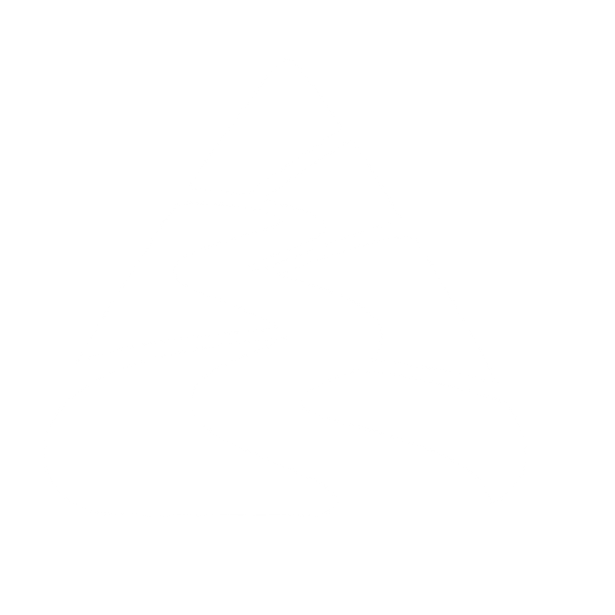 Mountain River Winding Path Logo #ffffff