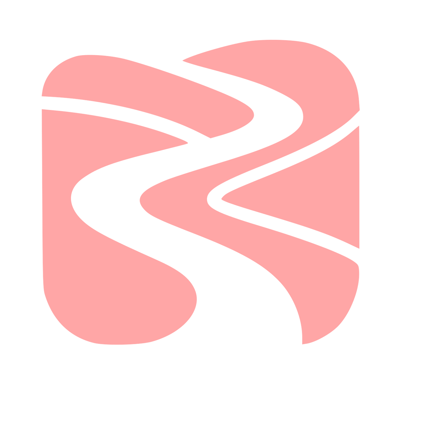 Winding River Path Logo #ffa6a6