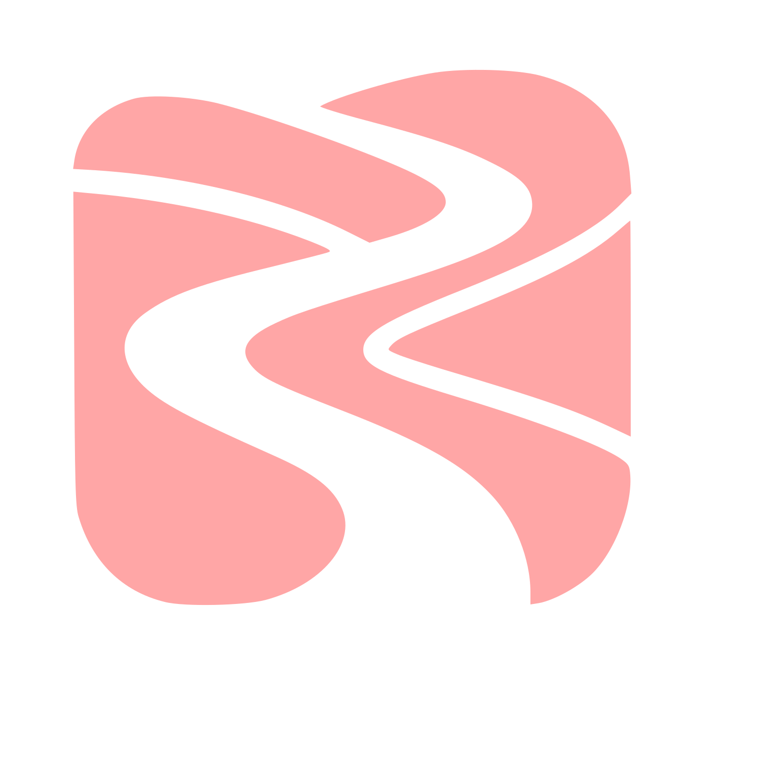 Winding River Path Logo #ffa6a6