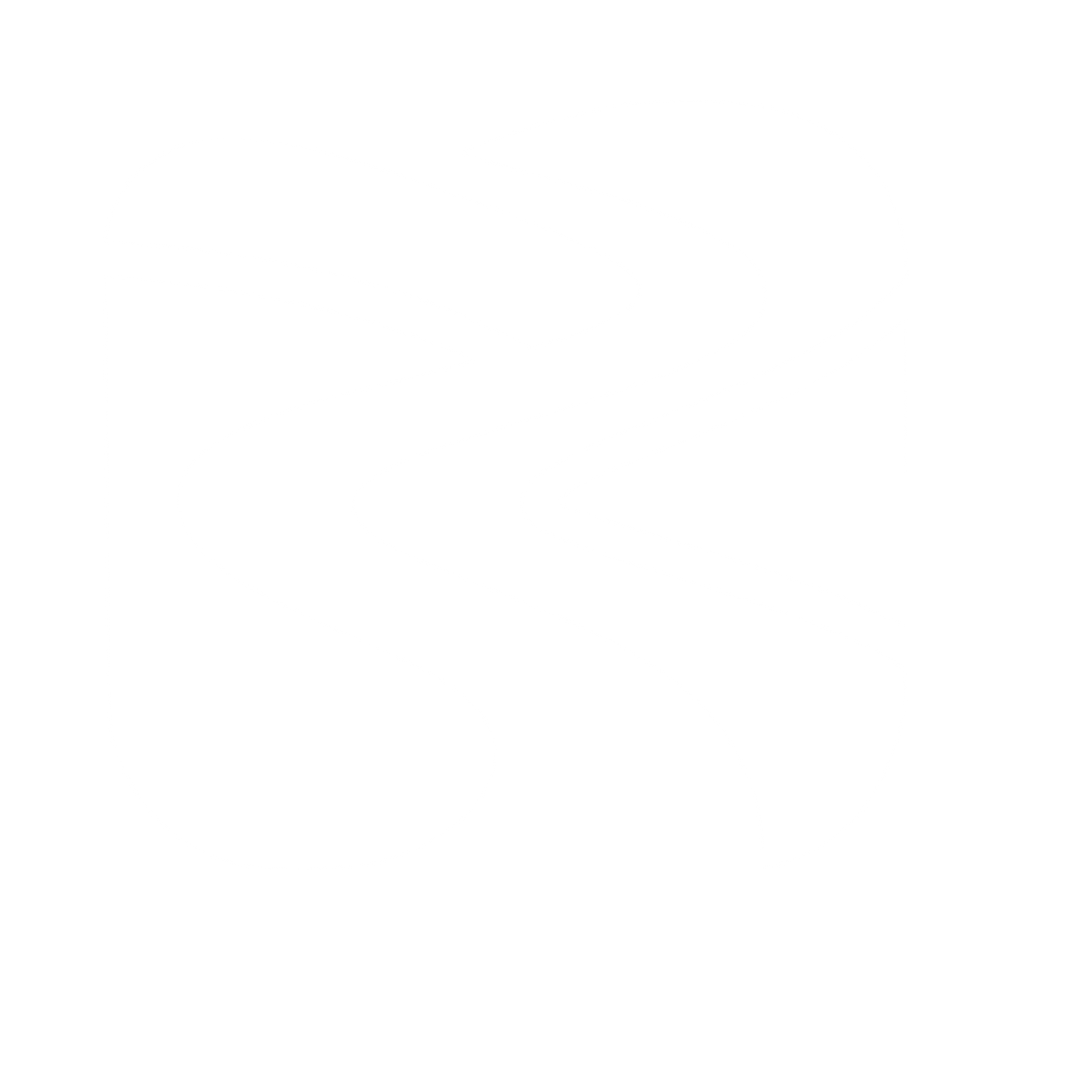 Winding River Path Logo #ffffff