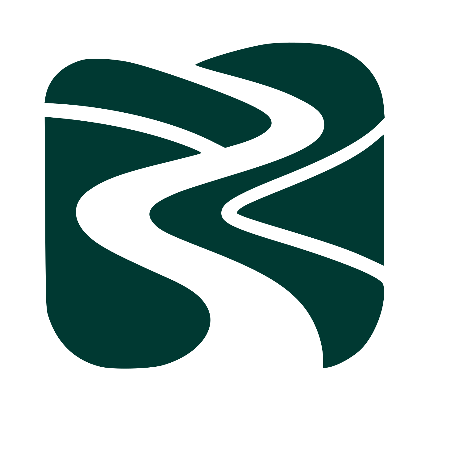 Winding River Path Logo #003932