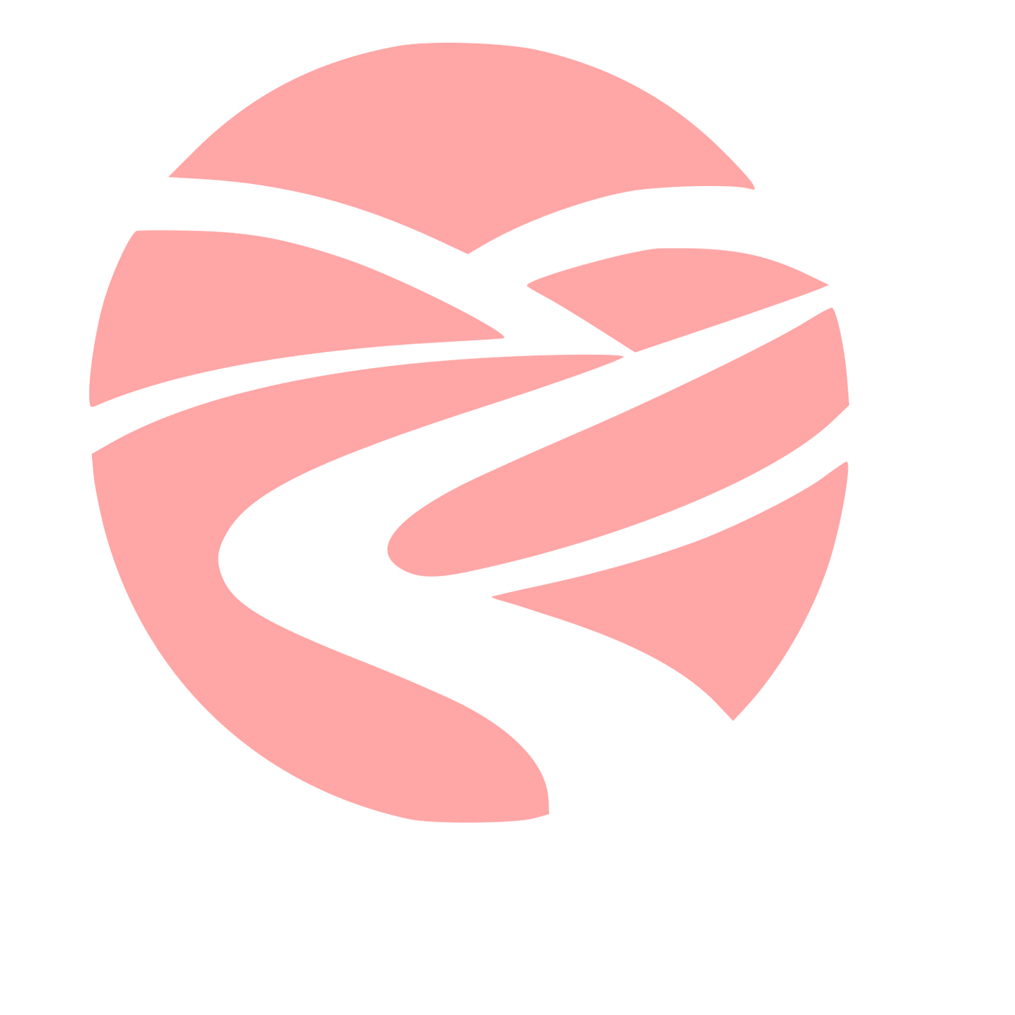 Winding River Circle Logo #ffa6a6
