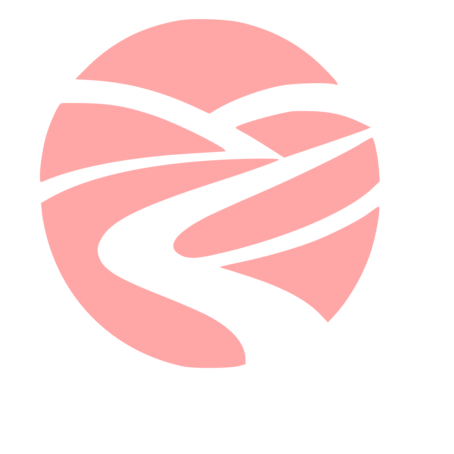 Winding River Circle Logo #ffa6a6