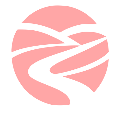 Winding River Circle Logo #ffa6a6