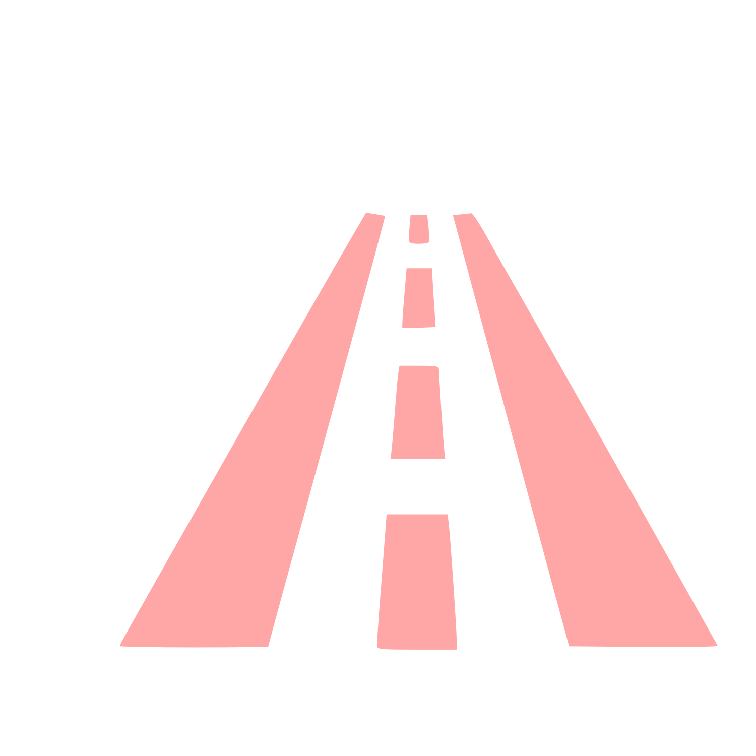 Vanishing Point Road Logo #ffa6a6