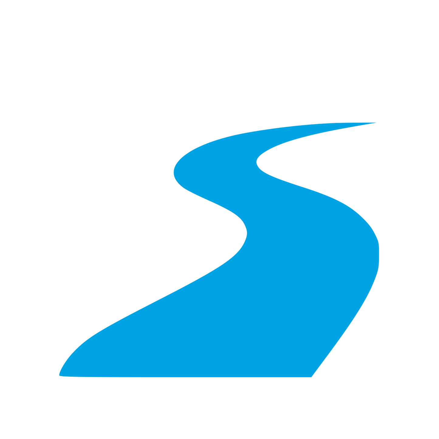 Winding River Road Logo #00a3e4