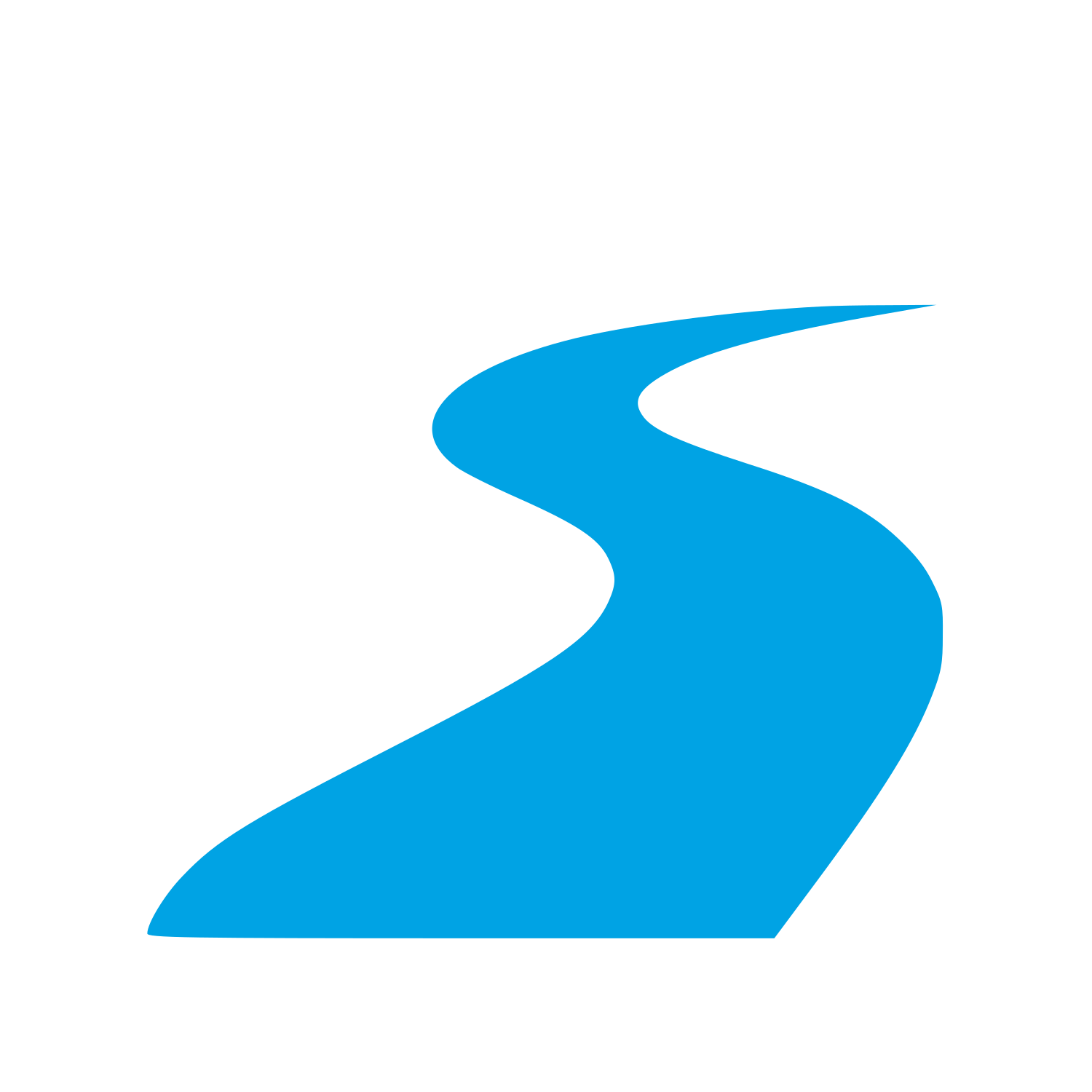 Winding River Road Logo #00a3e4