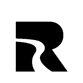 Letter R Road Logo