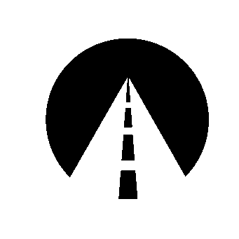 Road Tunnel Circle Logo