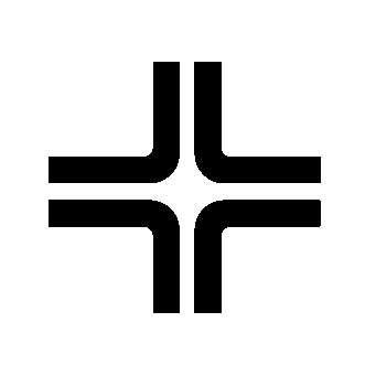 Four-Way Intersection Logo