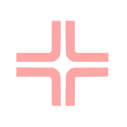 Four-Way Intersection Logo #ffa6a6