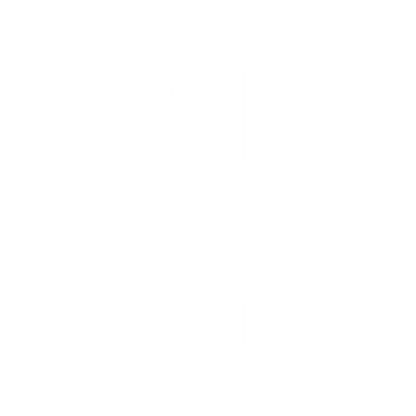 Four-Way Intersection Logo #ffffff