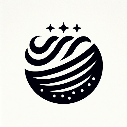 Wave Logo with Stars