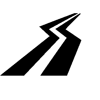 Winding Road Path Logo