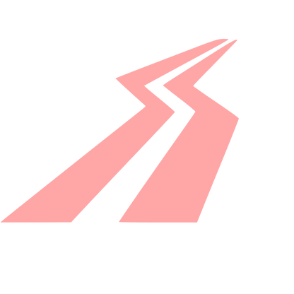 Winding Road Path Logo #ffa6a6