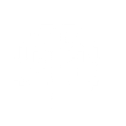 Pixel Brain Tree Logo #ffffff
