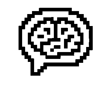 Pixel Brain Chat Logo