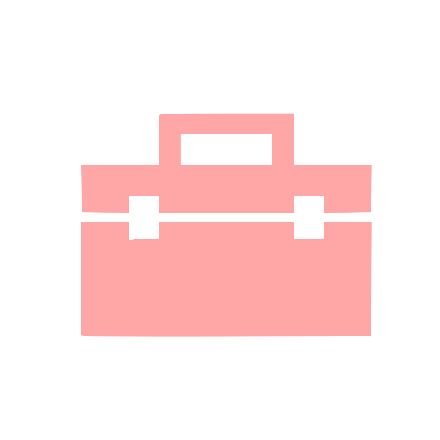 Toolbox Briefcase Logo #ffa6a6