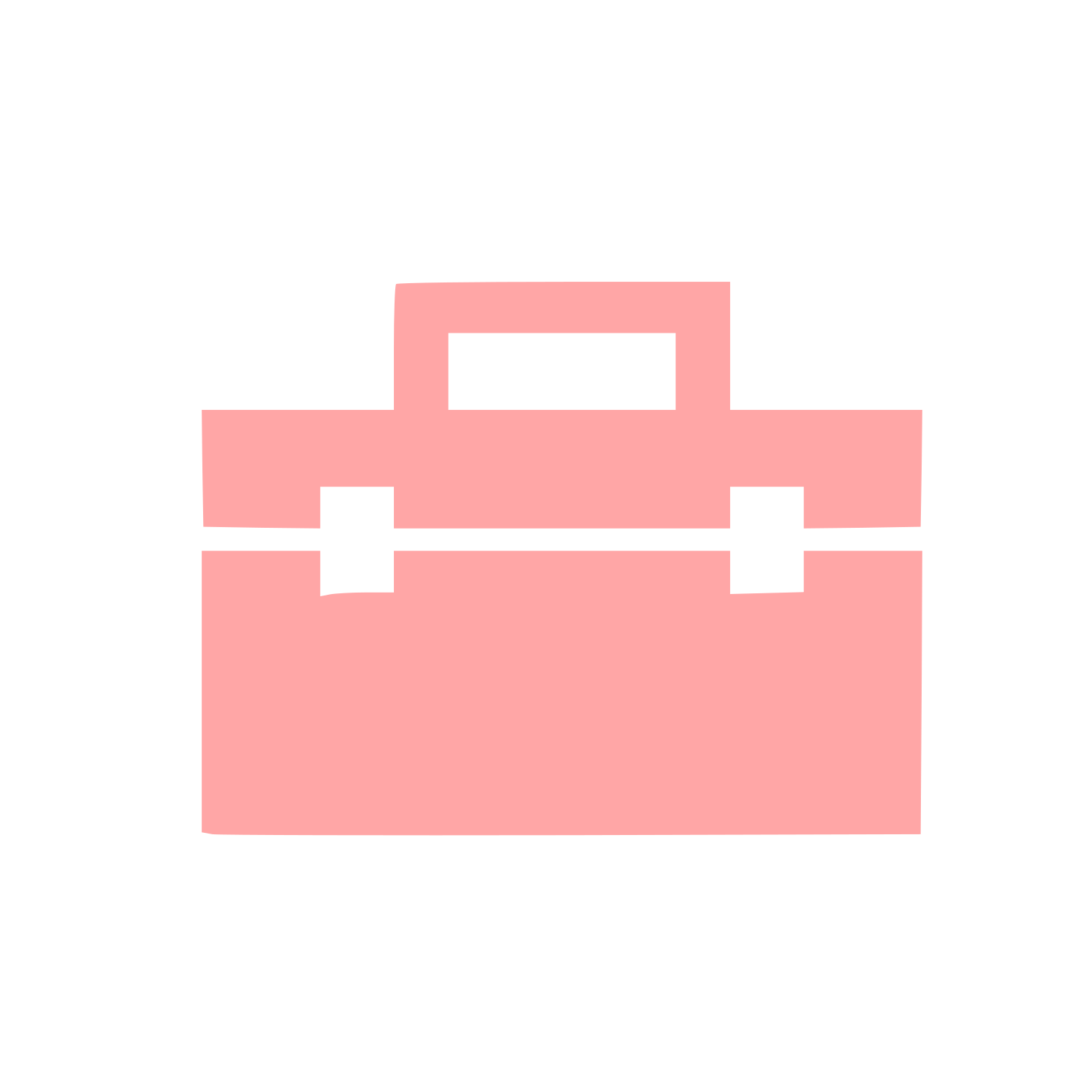 Toolbox Briefcase Logo #ffa6a6
