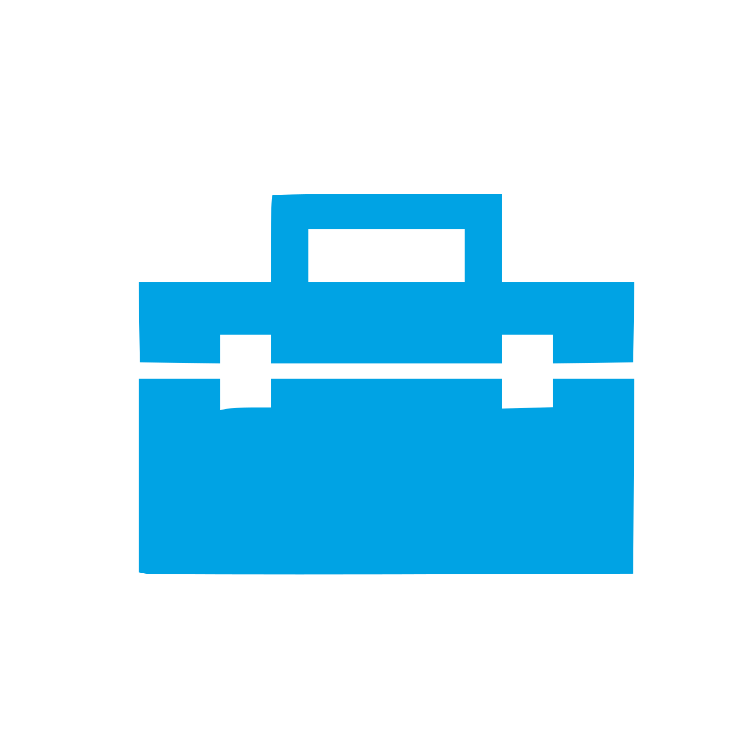 Toolbox Briefcase Logo #00a3e4
