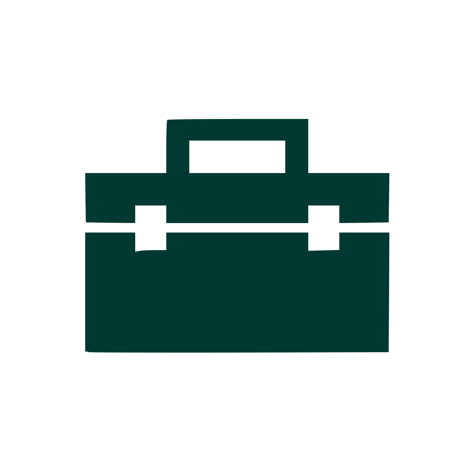 Toolbox Briefcase Logo #003932