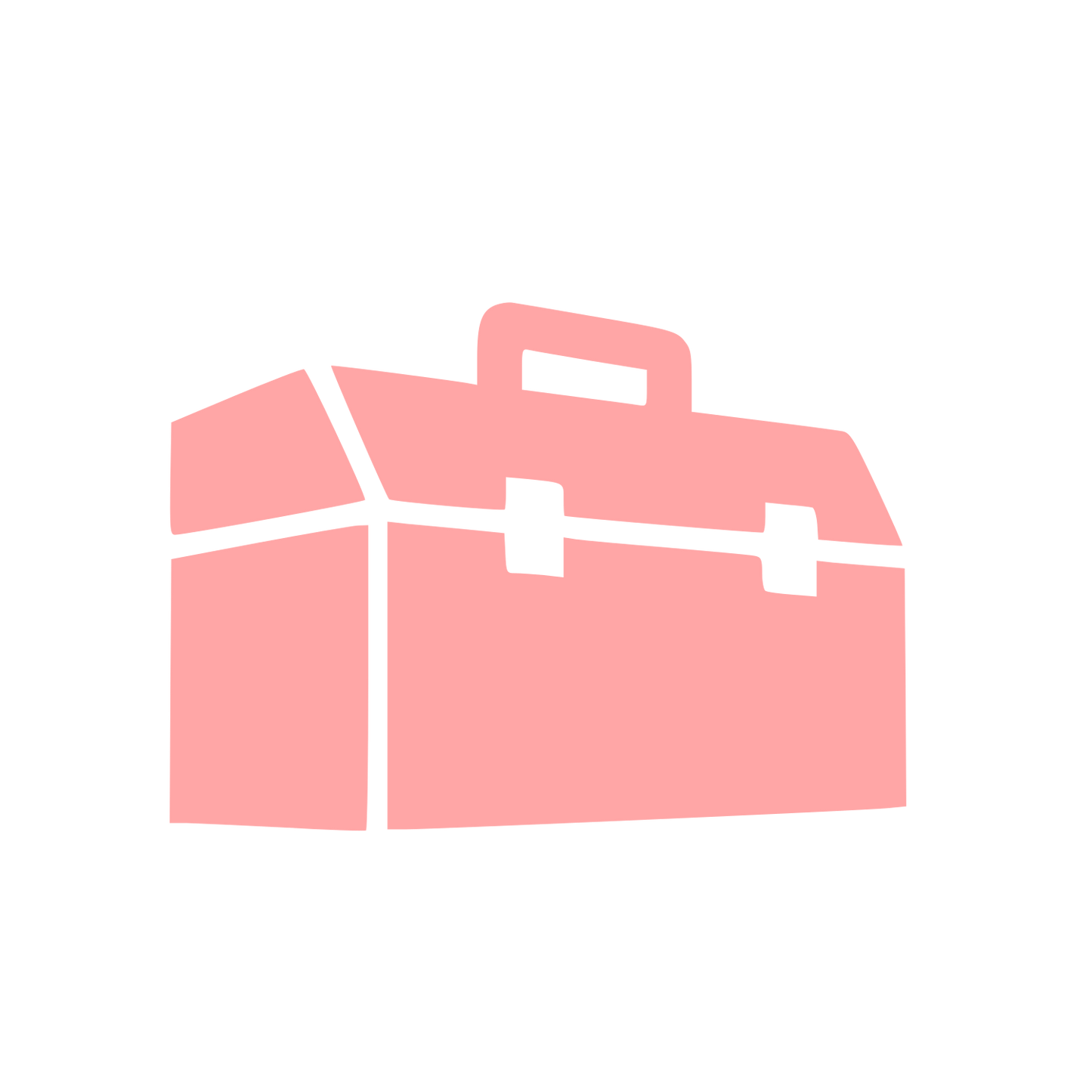 Toolbox Carrying Case Logo #ffa6a6