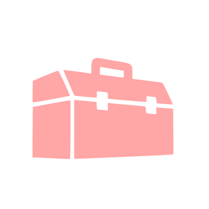 Toolbox Carrying Case Logo #ffa6a6