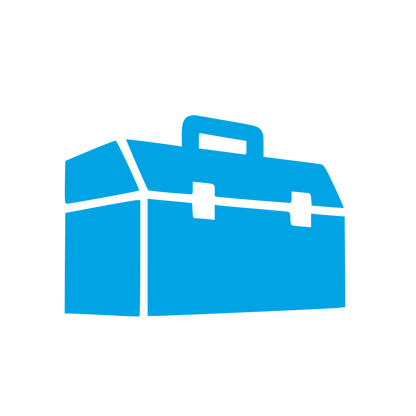 Toolbox Carrying Case Logo #00a3e4