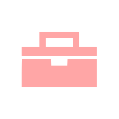 Toolbox Storage Box Logo #ffa6a6