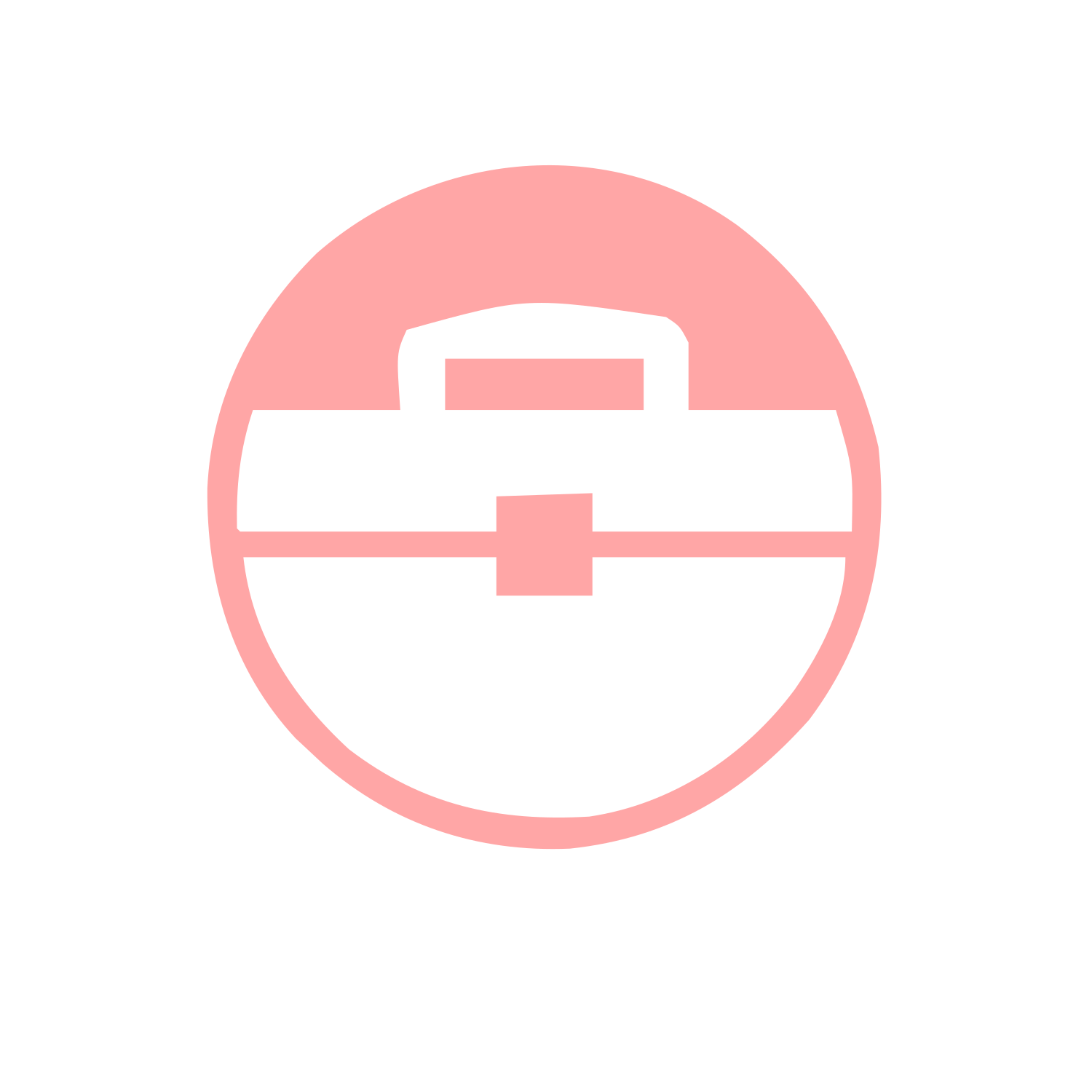 Toolbox Circle Badge Logo #ffffff/#ffa6a6