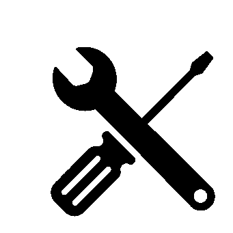 Crossed Wrench Screwdriver Logo
