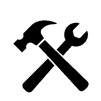 Hammer and Wrench Crossed Logo