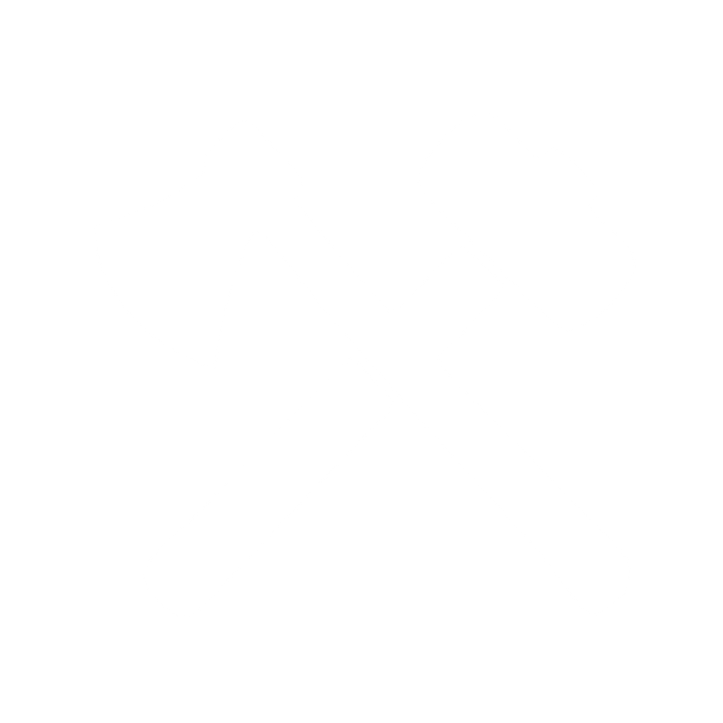 Crossed Axe Hammer Logo #ffffff