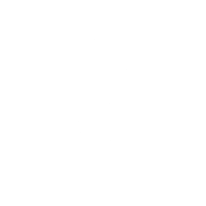 Crossed Shovel Pickaxe Logo #ffffff
