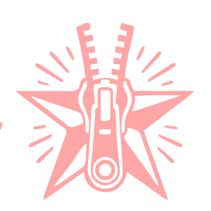 Zipper Star Tattoo Logo #ffa6a6