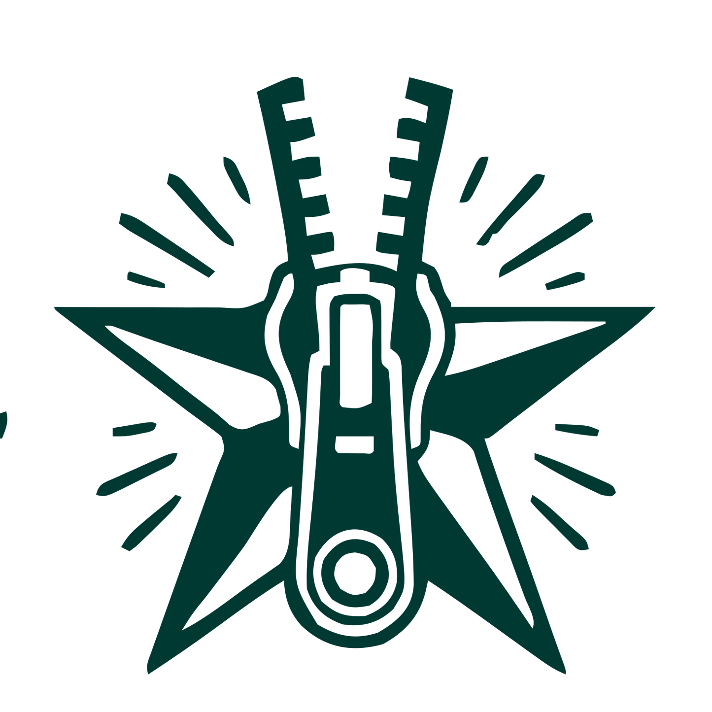 Zipper Star Tattoo Logo #003932