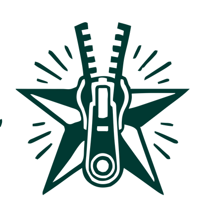 Zipper Star Tattoo Logo #003932