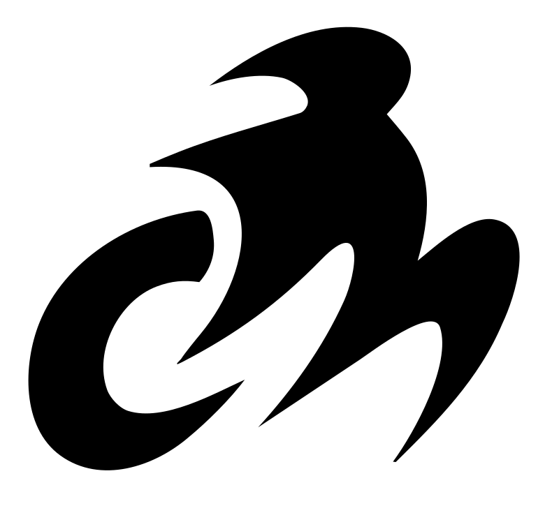 Aggressive Rider Silhouette Mark