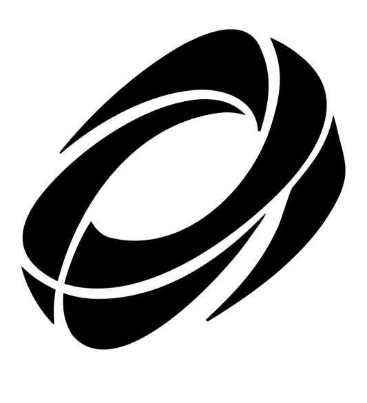 Angled Hockey Puck Logo