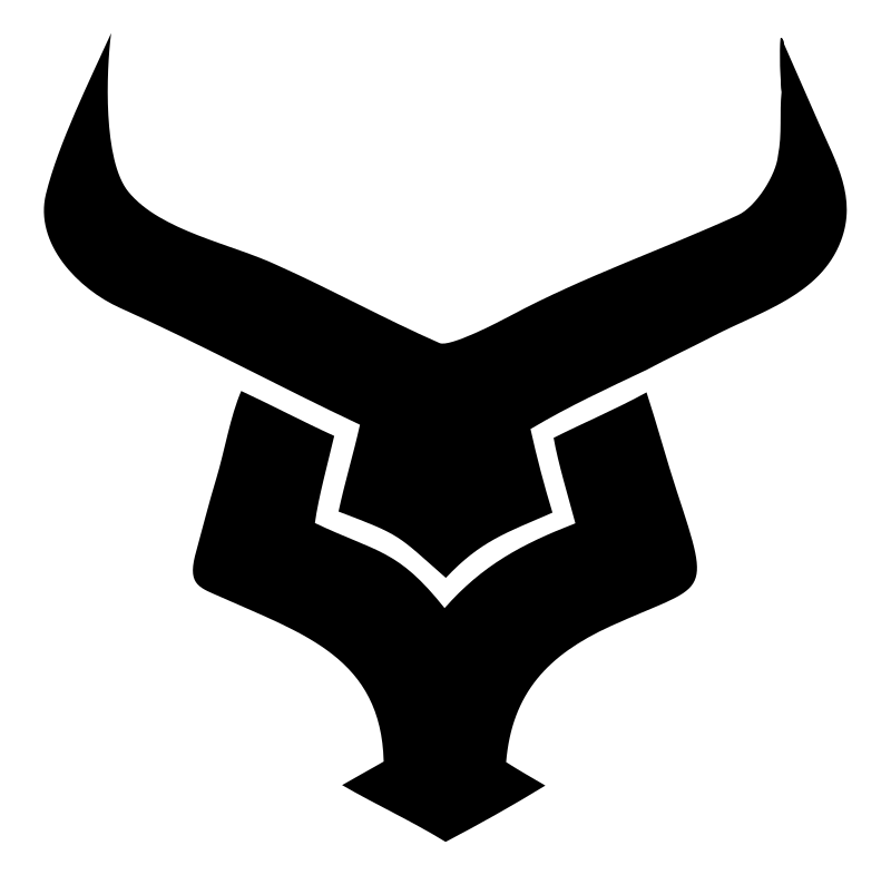 Angular Bull Head Emblem