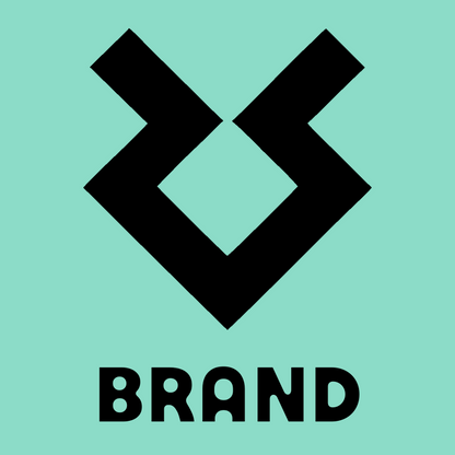 Angular Horseshoe Negative Space Logo preview