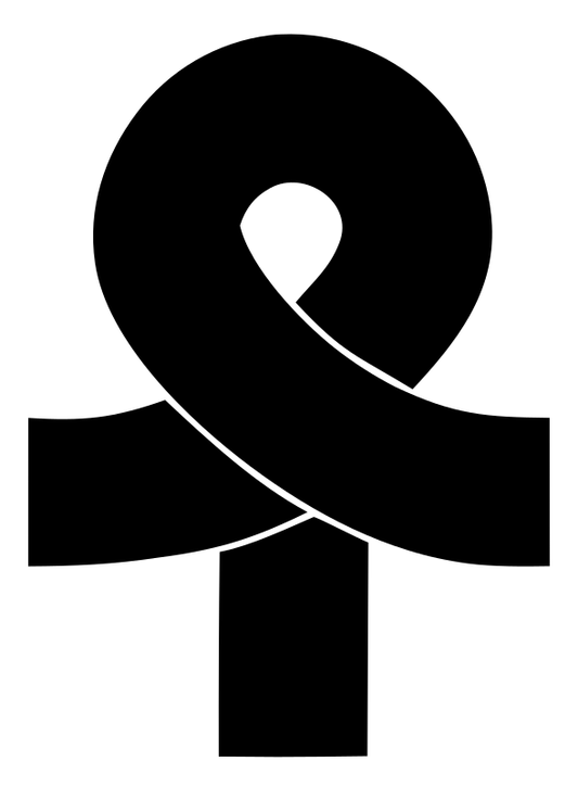 Ankh Ribbon Cross Mark