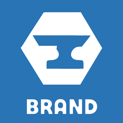 Anvil Hexagon Negative Space Badge preview