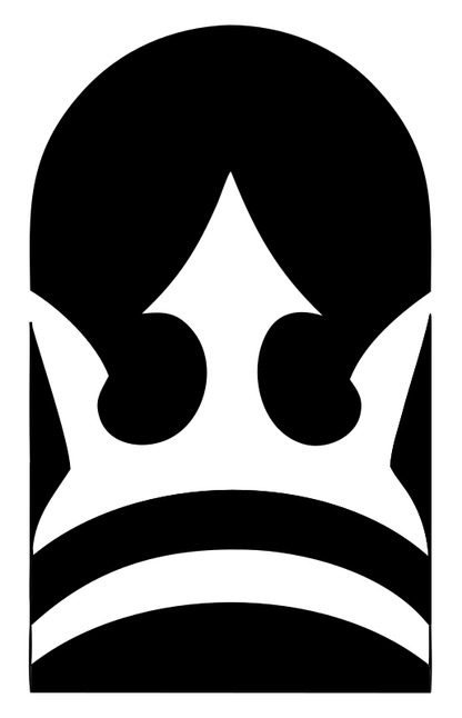 Arch Crown Negative Space Logo