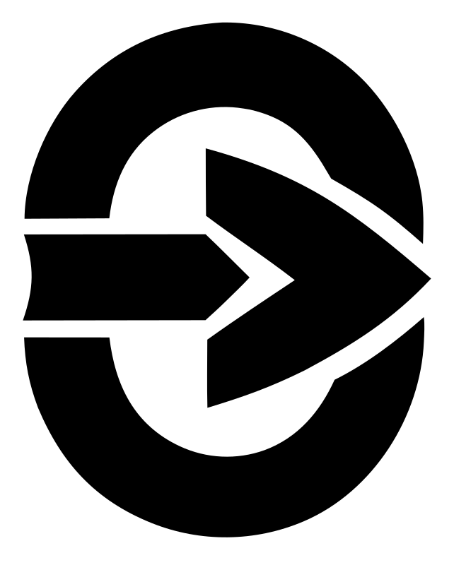 Arrow Oval Compass Badge