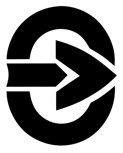 Arrow Oval Compass Badge