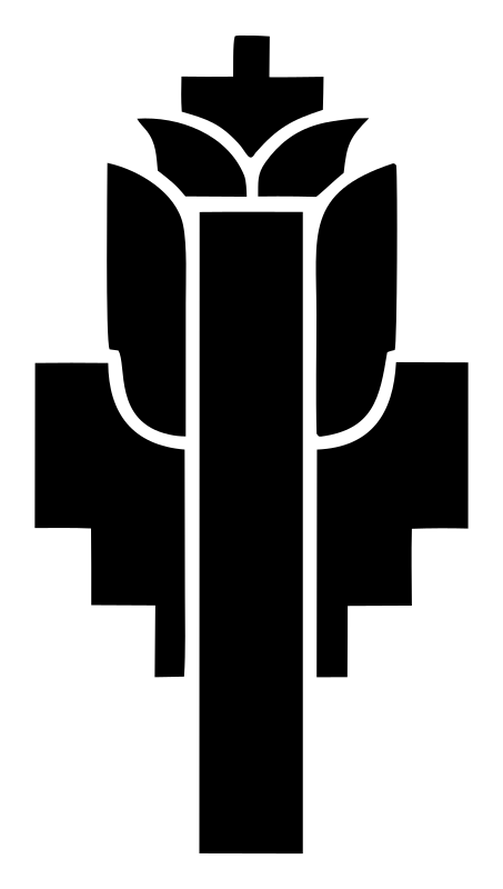 Art Deco Lotus Tower Emblem