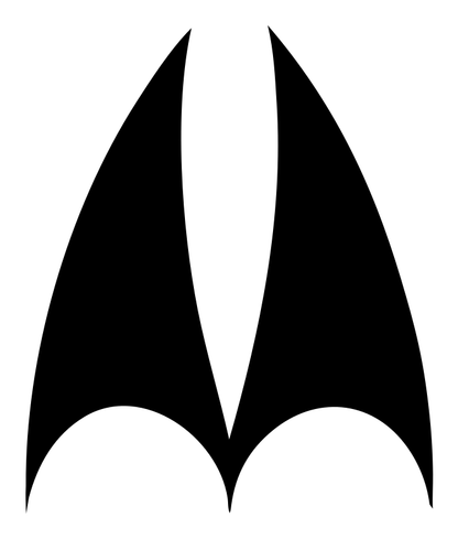 Bat Wings Spread Mark