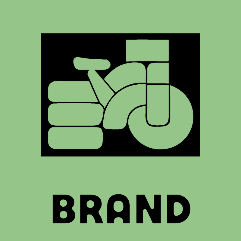 Blocky Bicycle Side Profile Badge preview