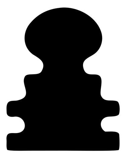 Blocky Chess Pawn Badge